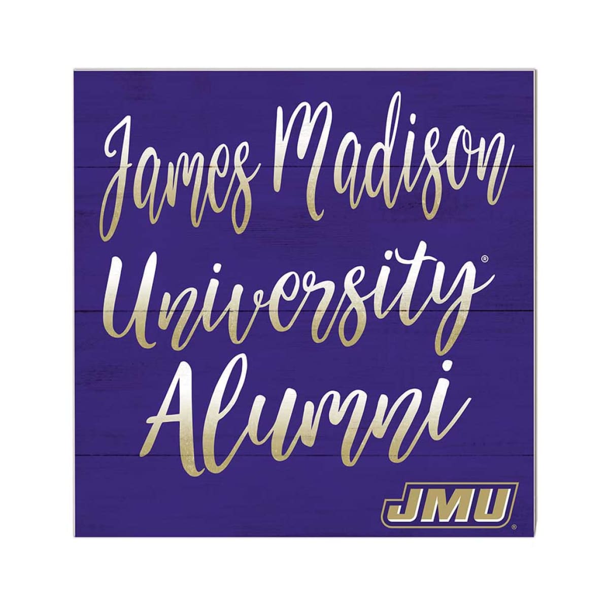 10x10 Alumni James Madison Dukes Sign - IN STOCK