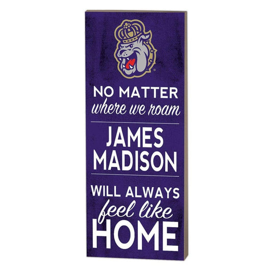 7x18 No Matter Where James Madison Dukes - IN STOCK - Sign