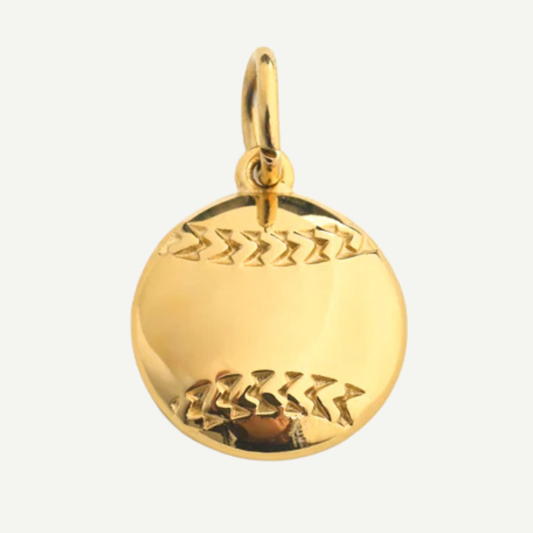 Baseball Charm (16x16mm) - Celebrate your love for the game with this classic design.