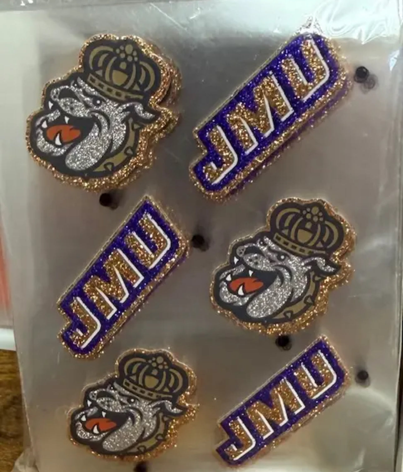 JMU Game Faces® Temporary Tattoos – Classic, Glitter & Duke Dog Variants