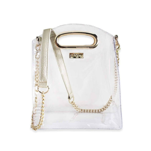 Gold Cooper Clear Crossbody Bag - IN STOCK - Clear Bag