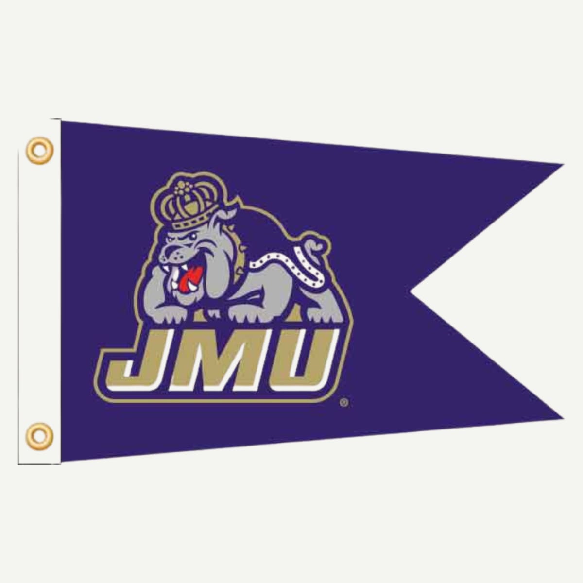 JMU 12 x 18 inch Transfer Purple with Primary Swallowtail Boat Flag