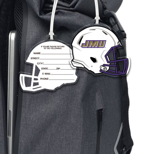 JMU Bag Tags - All Designs IN STOCK - Football Helmet