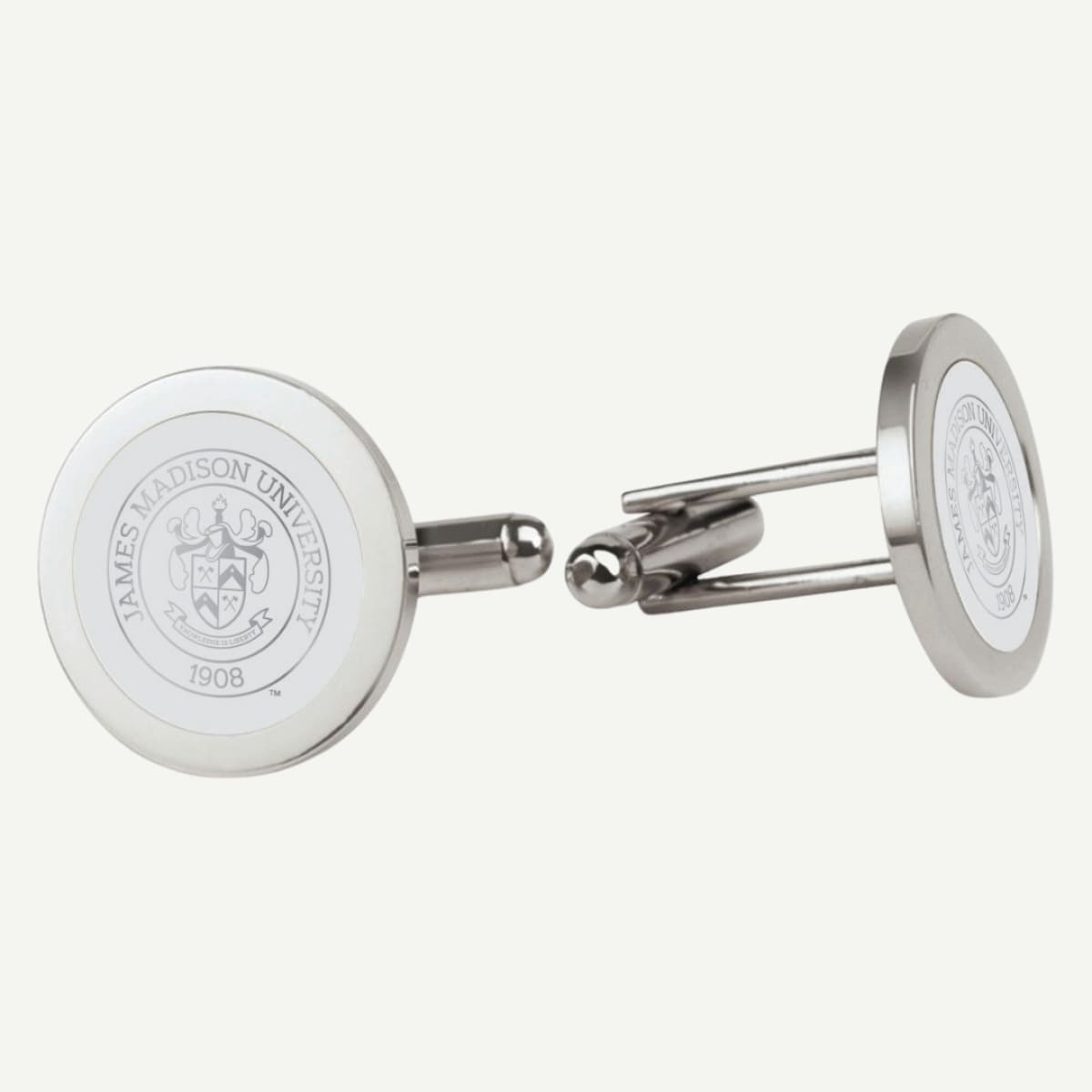 JMU Cufflinks - Silver Crest Cufflinks