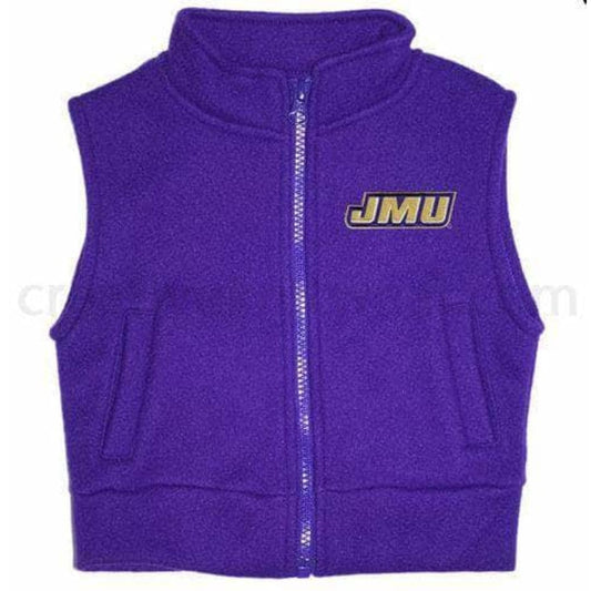 JMU Infant/Toddler/Youth Embroidered Polar Fleece Vest
