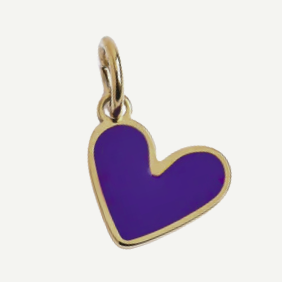 PURPLE HEART CHARM