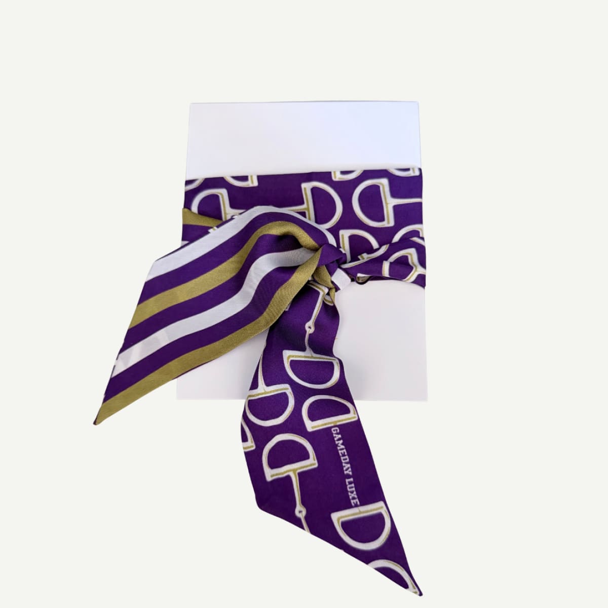 The Gameday Signature Scarf – Purple & Gold