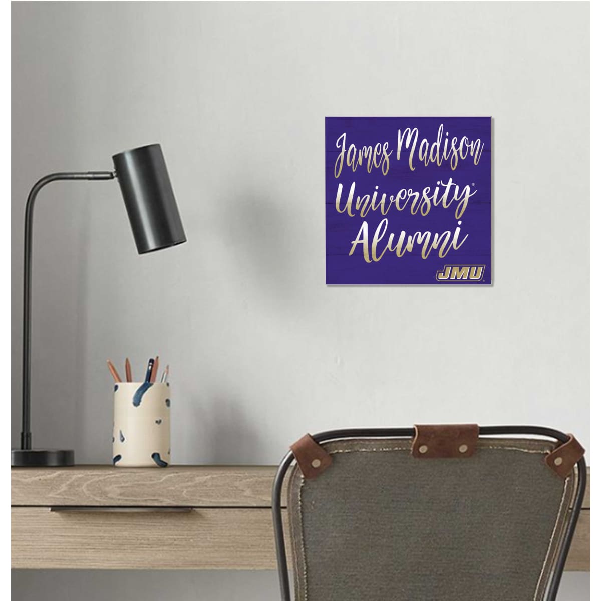 10x10 Alumni James Madison Dukes Sign - IN STOCK 10x10 Alumni James Madison Dukes Sign, alma mater sign, Made in USA