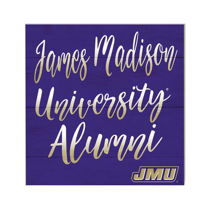 10x10 Alumni James Madison Dukes Sign - IN STOCK, James Madison University Alumni Sign, desk or wall decor, officially licensed