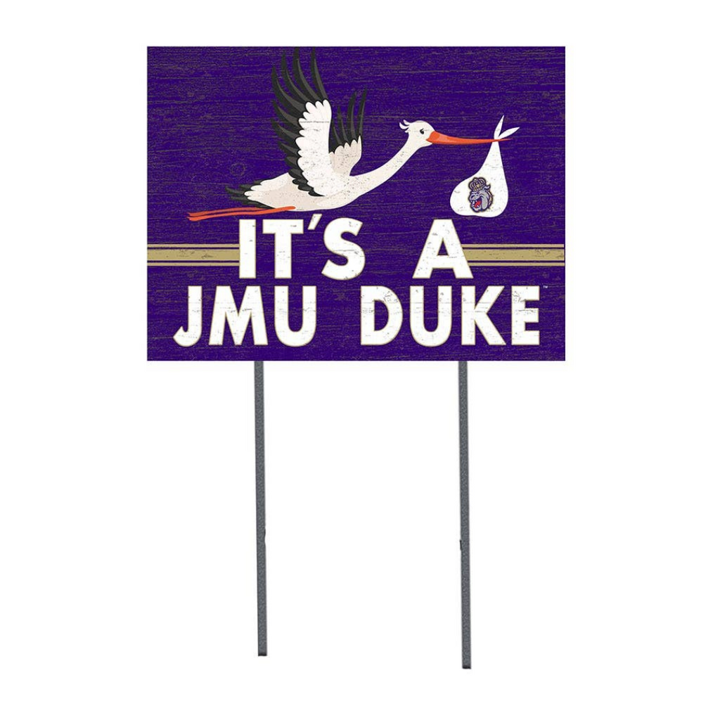 18x24 Lawn Sign It's a Baby Duke James Madison Dukes - IN STOCK