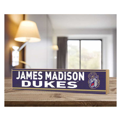 James Madison University 3x13 Block Team Spirit, shelf decor, desk accessory, officially licensed