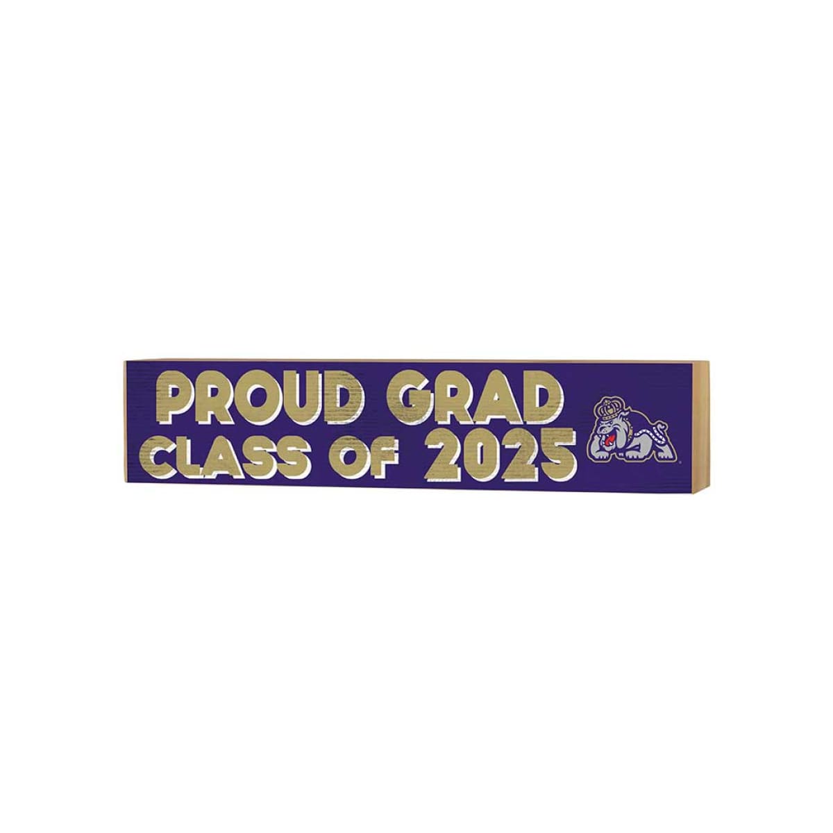 3x13 James Madison Dukes Class of 2025 Grad Block Sign – Graduation Gift Decor