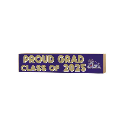 3x13 James Madison Dukes Class of 2025 Grad Block Sign – Graduation Gift Decor