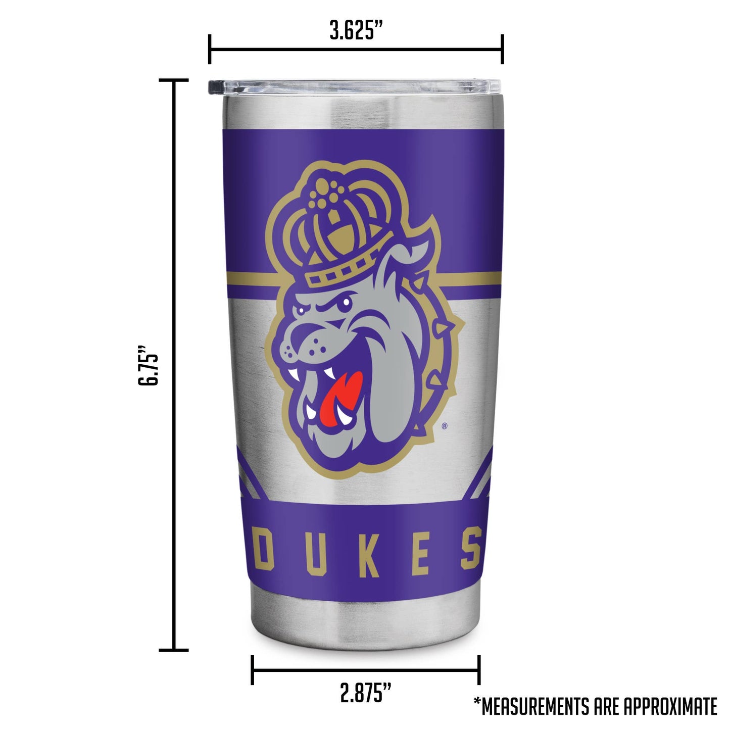 James Madison Dukes 20 oz Stainless Steel Tumbler