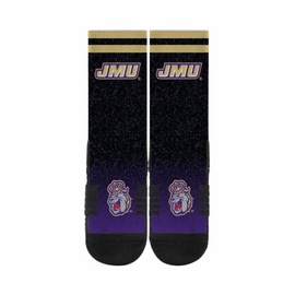 Black to Purple Ombre Fade Crew Socks - IN STOCK