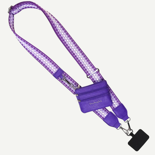 Clip and Go Strap with Zippered pouch FUN DOTS