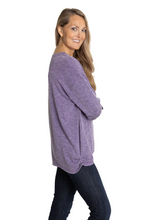 JMU Bailey V-Neck Ruched Top - IN STOCK