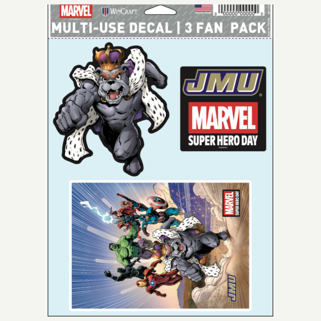 JMU Marvel Fan Decal
