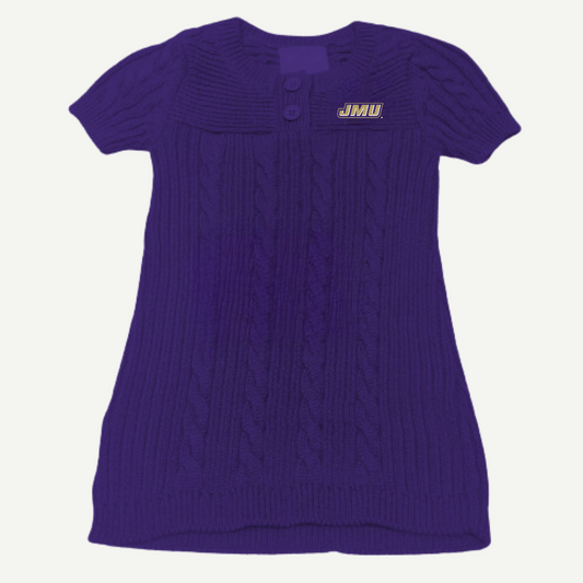 PURPLE-JMU Children’s Sweater Dress