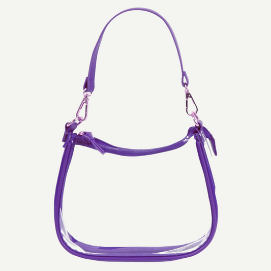 JMU Clear Clara Purse - Stadium-Approved Game Day Bag-purple