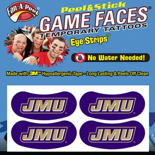 JMU Game Faces® Temporary Tattoos