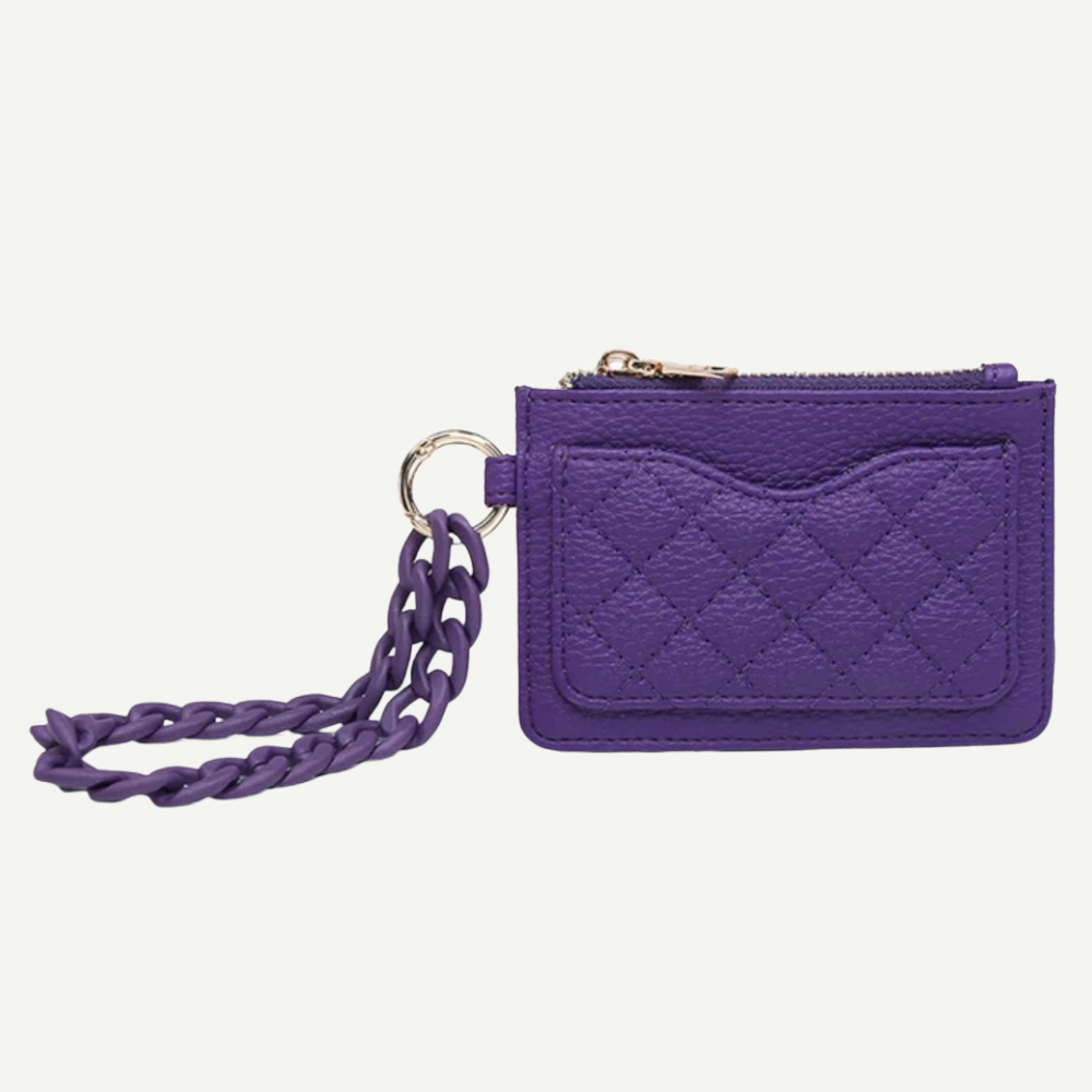 Rhodes Vegan Quilted Wristlet