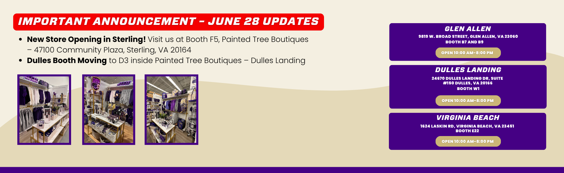 VISIT OUR JMU PURPLE NATION STORE