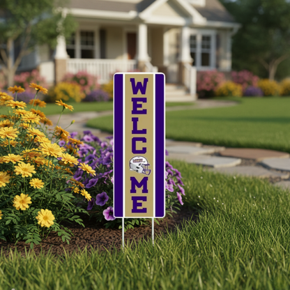 Welcome Stake with background