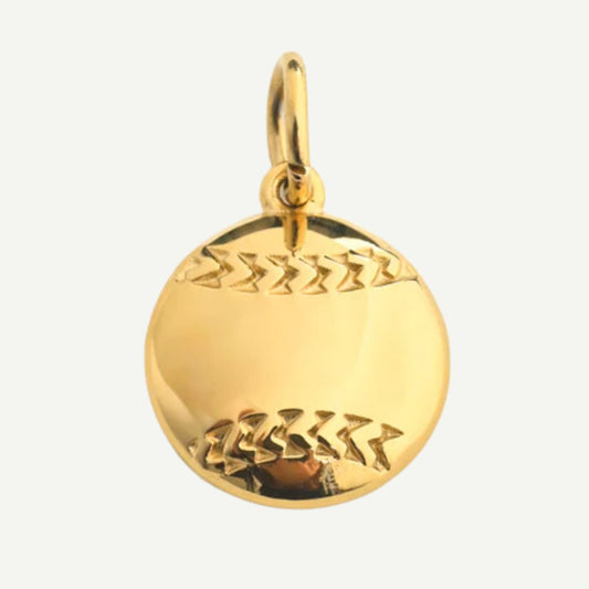 Baseball Charm (16x16mm) - Celebrate your love for the game with this classic design.