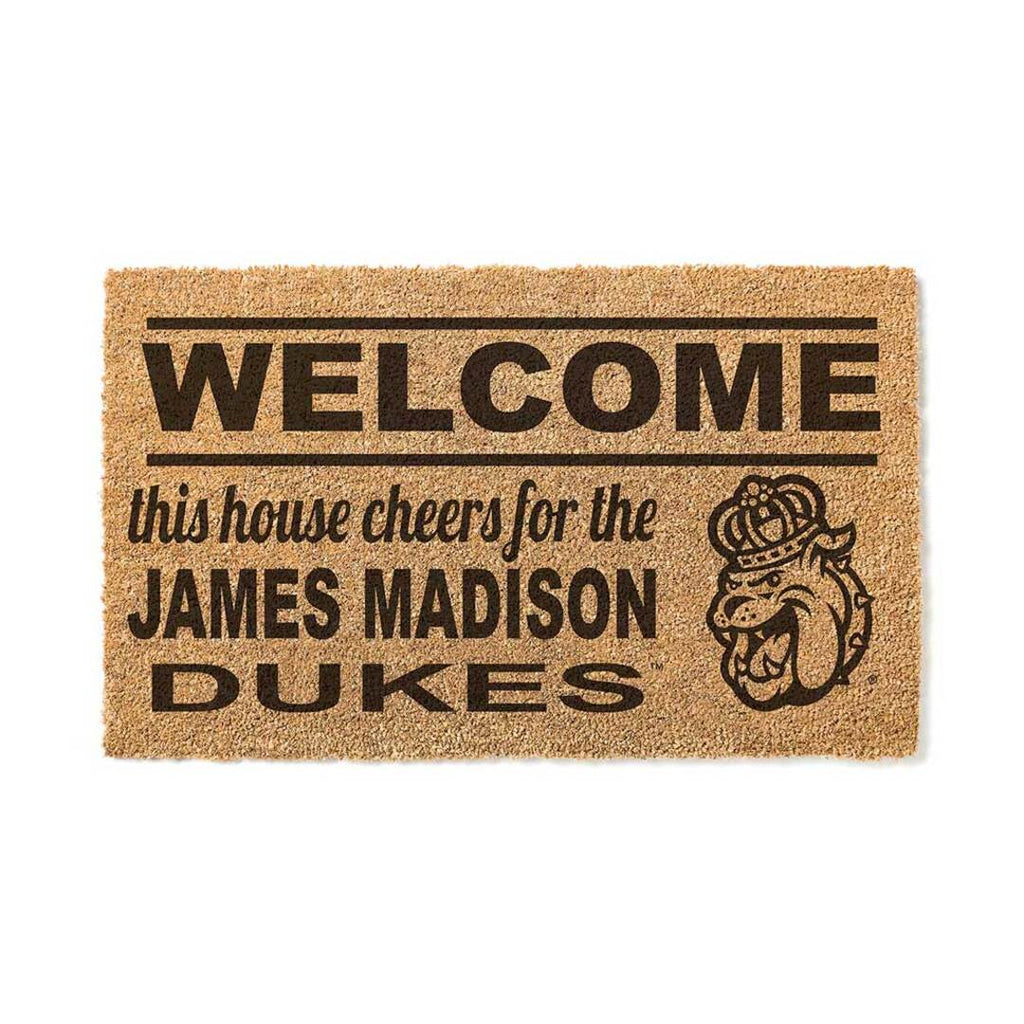 Coir Mat Welcome James Madison Dukes - IN STOCK