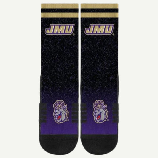 Black to Purple Ombre Fade Crew Socks - IN STOCK - S - Socks