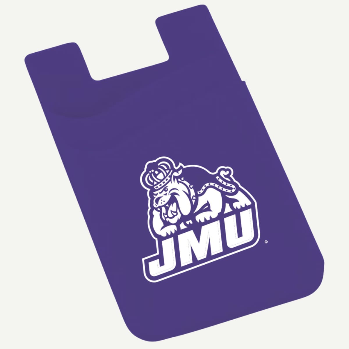 Cell Phone Wallet - Cellphone Wallet-JMU Duke Dog logo