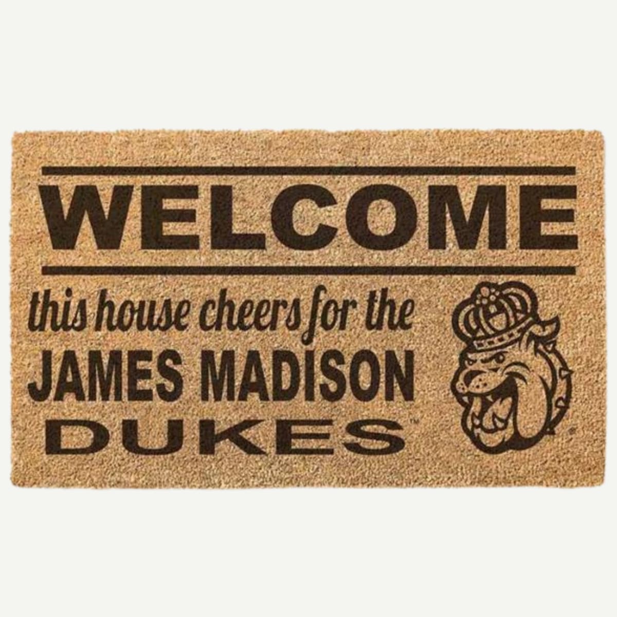 Coir Mat Welcome James Madison Dukes - IN STOCK - Doormat