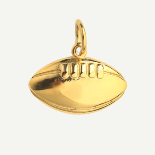 Football Charm (22x13mm) - A sporty addition for football fans.