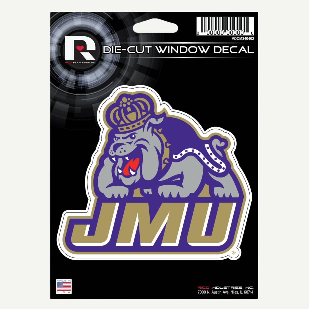 James Madison Dukes Die Cut Vinyl Decal