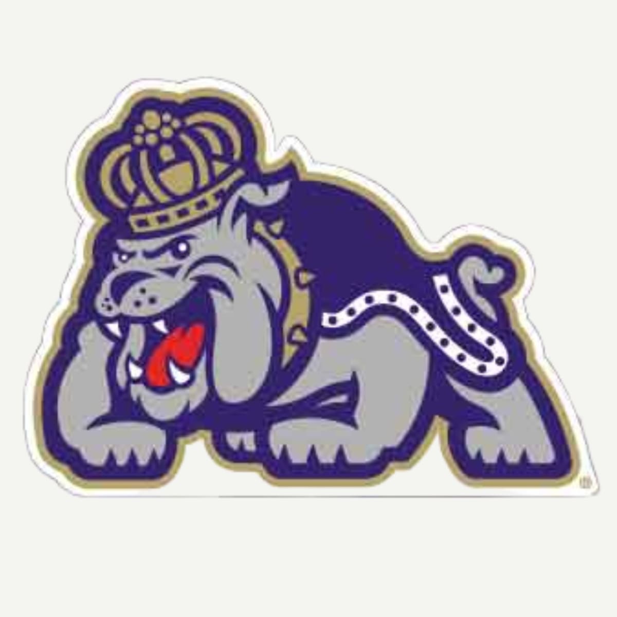 JMU 12 inch Printed Full Body Mascot cut out logo stand up-DUKE DOG