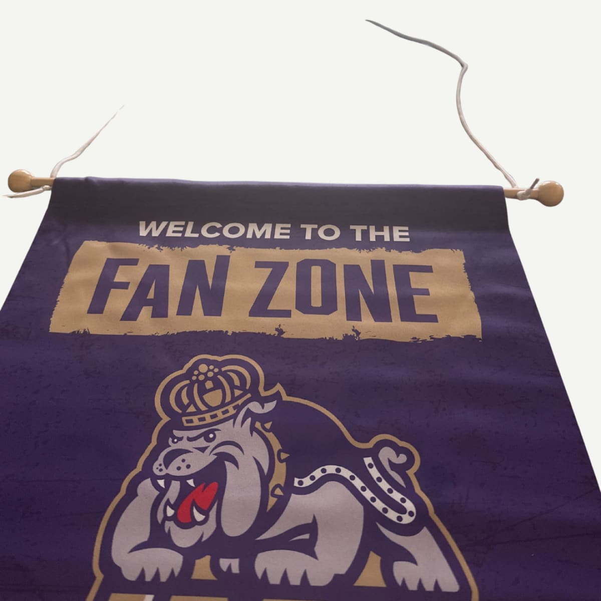 JMU 16 x 36 inch Fan Zone Banner with dowel