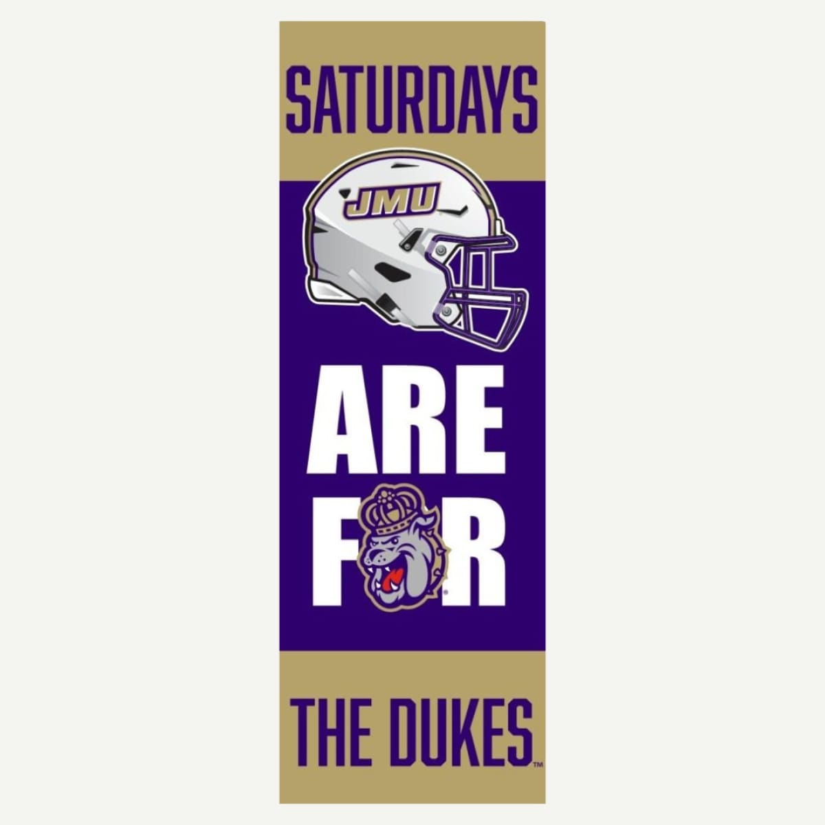 JMU 5 x 14 Garden Magnet Garden Stake Sign + Optional