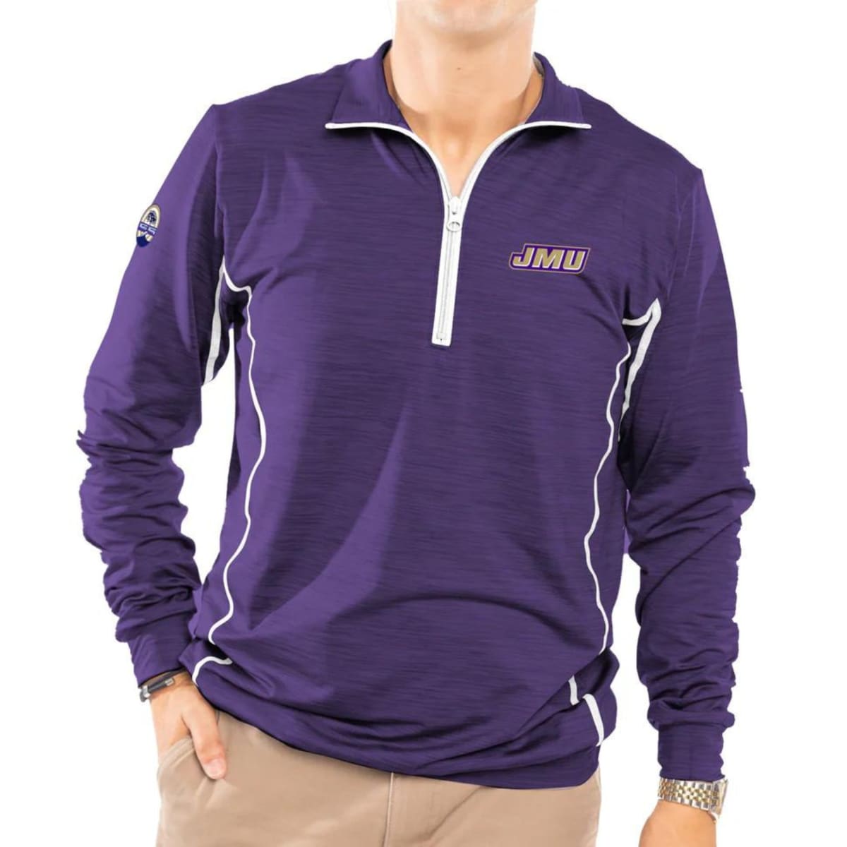 JMU ALL YEAR SPORT 1/2 ZIP - PURPLE / SMALL - Jacket