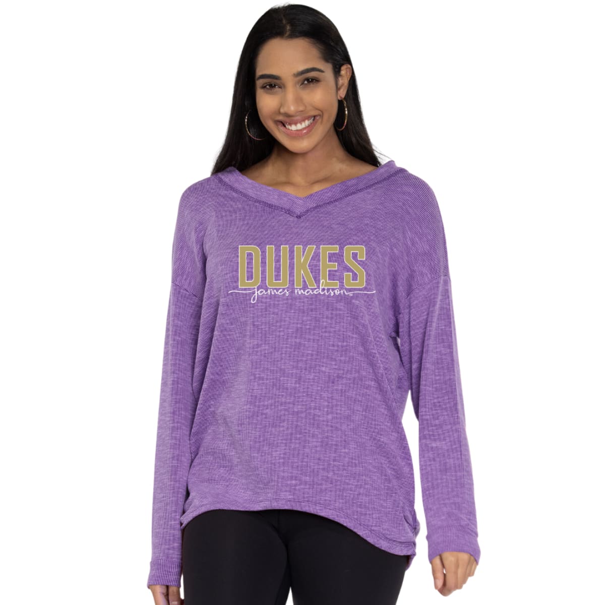 JMU Bailey V-Neck Ruched Top - IN STOCK - XS