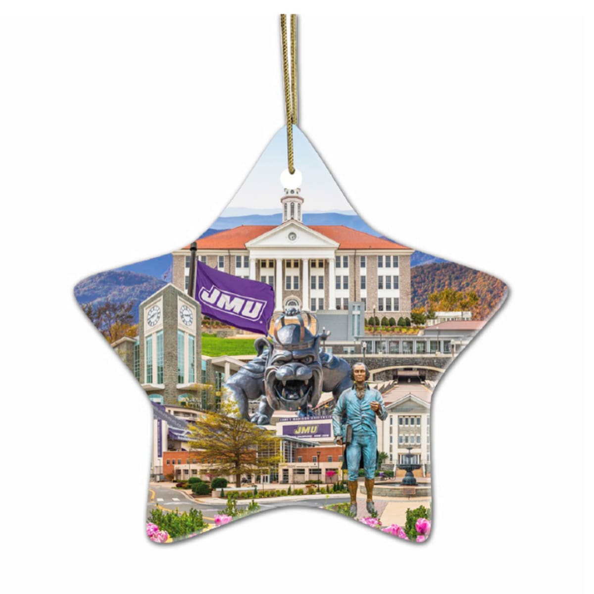 JMU Christmas Ornaments - STAR - Ornament