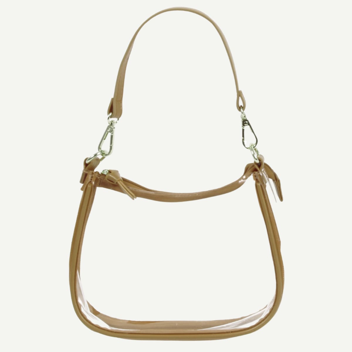 JMU Clear Clara Purse - Stadium-Approved Game Day Bag-GOLD