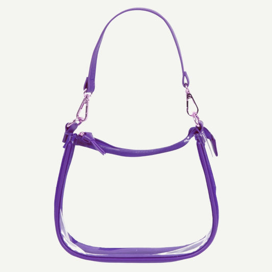 JMU Clear Clara Purse - Stadium-Approved Game Day Bag-purple