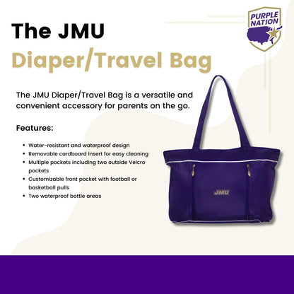 JMU Diaper/Travel Bag - Diaper Bag