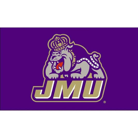 JMU Duke Dog Logo 3’ x 5’ Flag - IN STOCK