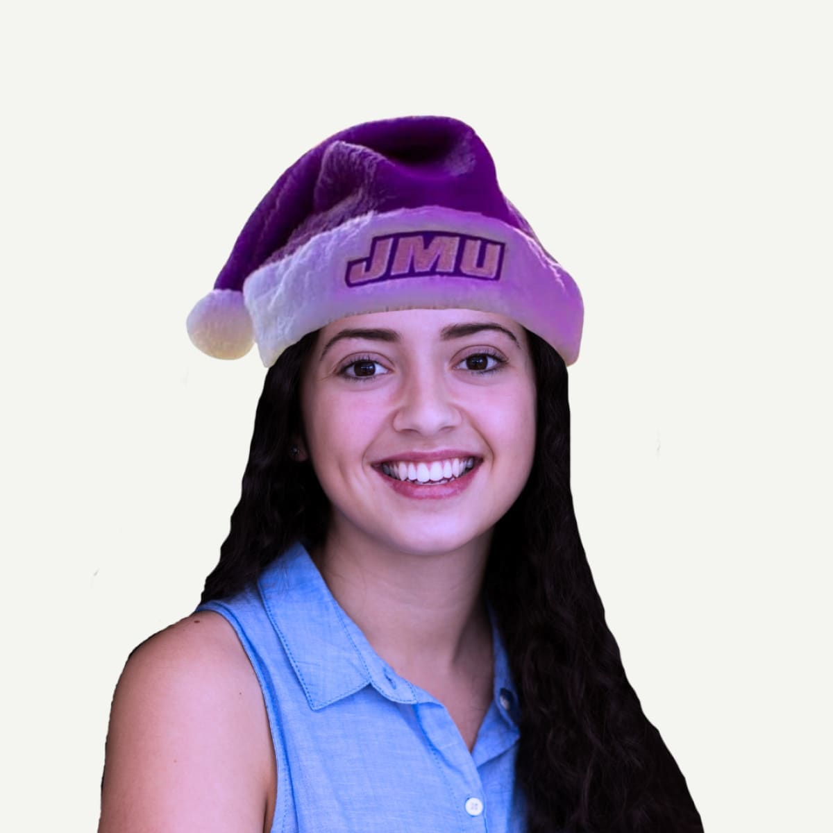 JMU EMBROIDERED SANTA HAT