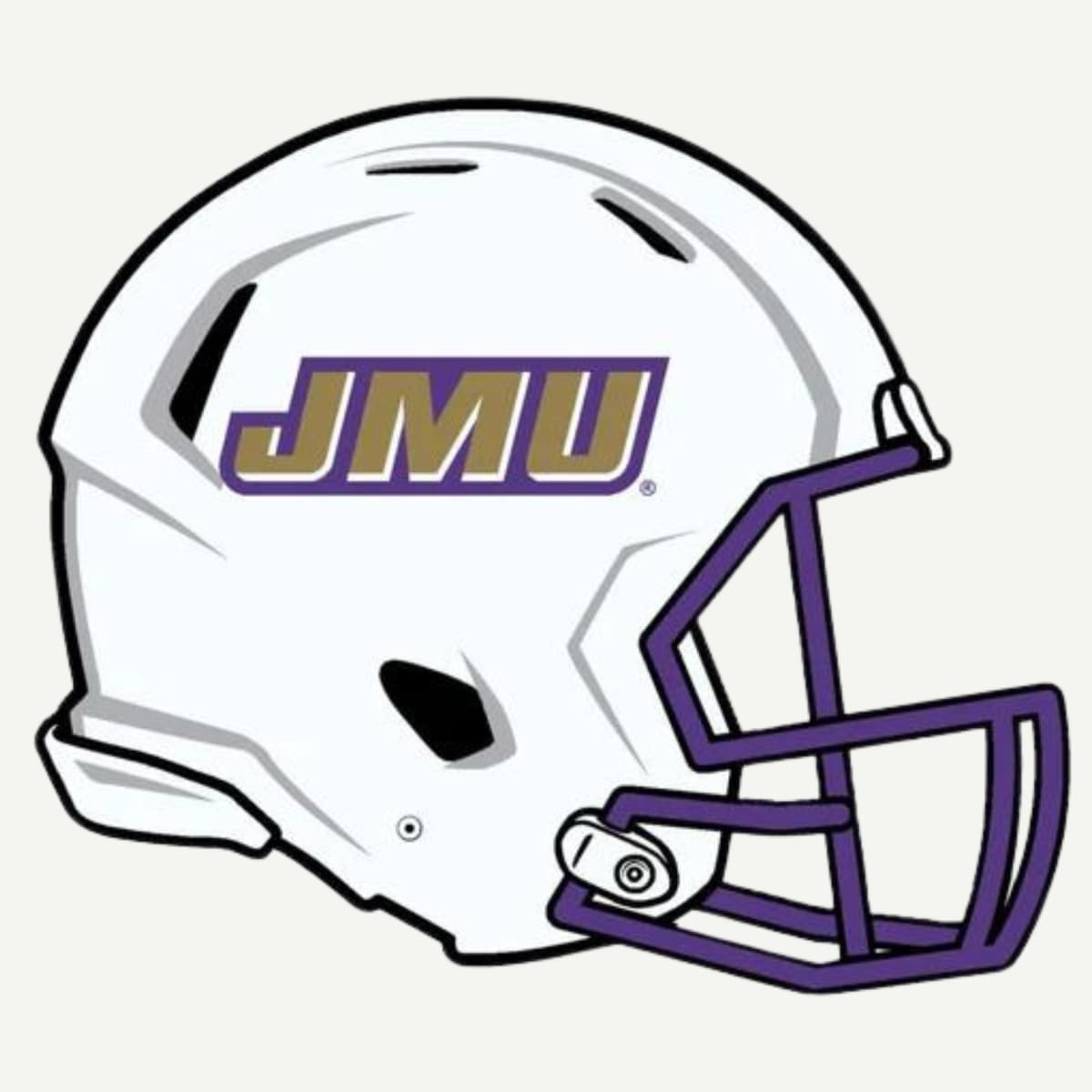 JMU Football Helmet Magnet - Ref Magnet