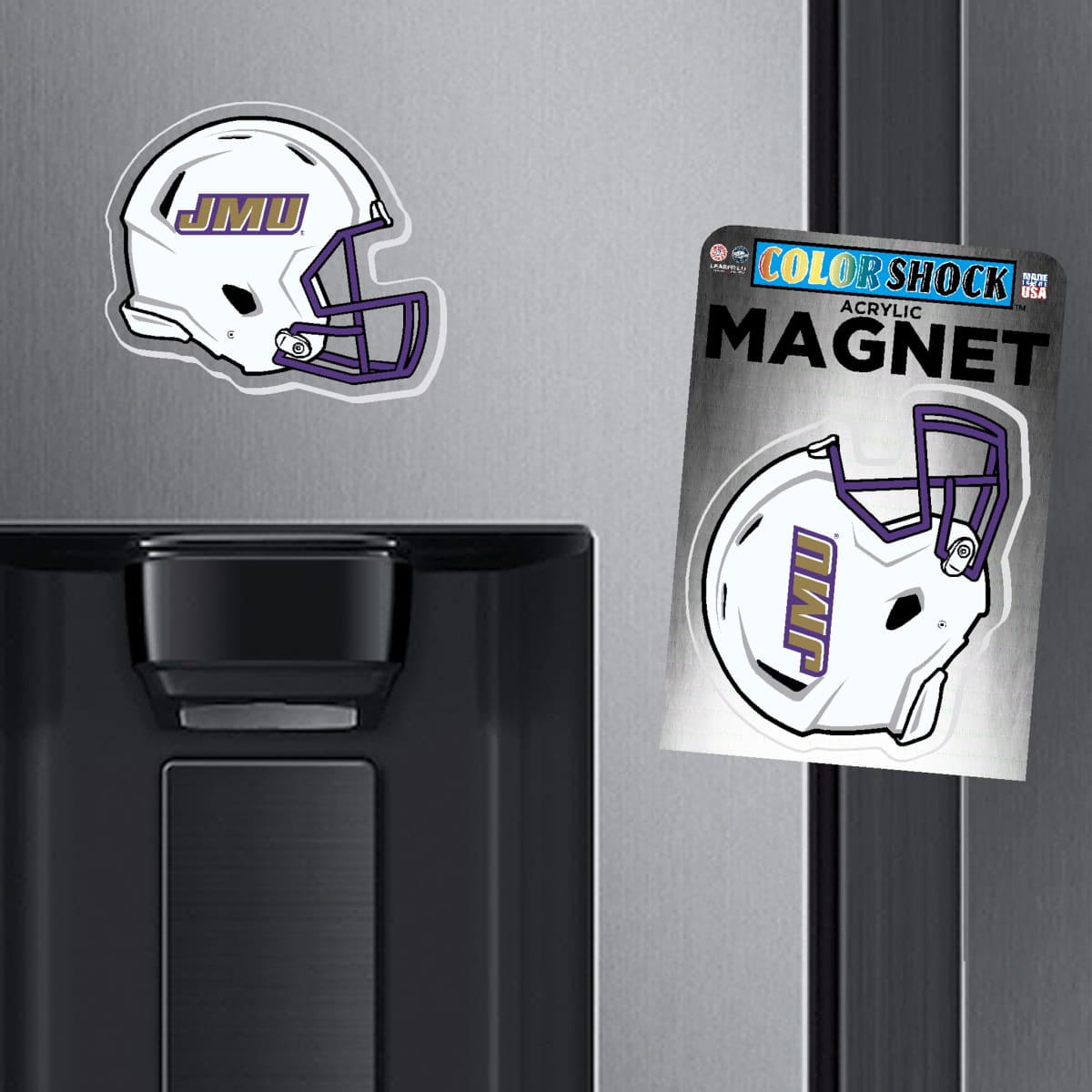JMU Football Helmet Magnet - Ref Magnet