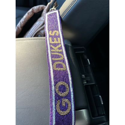 JMU Hand Beaded Bag Strap