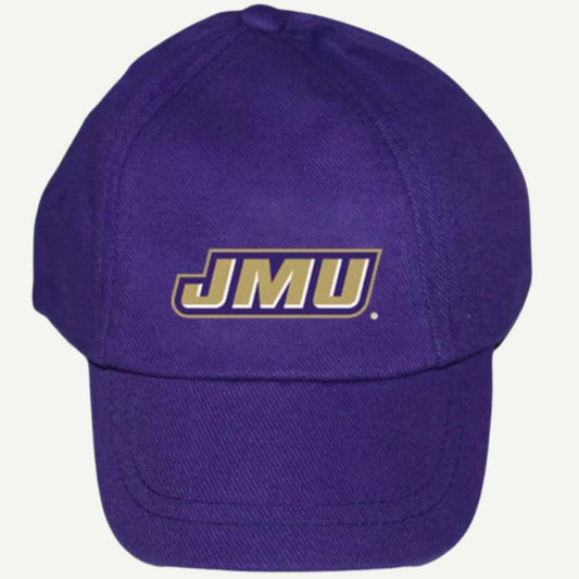 JMU Infant Baseball Cap, Premium Cotton Cap, Young Duke Fan Apparel, Imported Infant Cap, Official JMU Kids Apparel, Fits Children Up to 2 Years Old